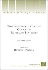 Two Seventeenth-Century Carols for Easter and Pentecost SATB choral sheet music cover